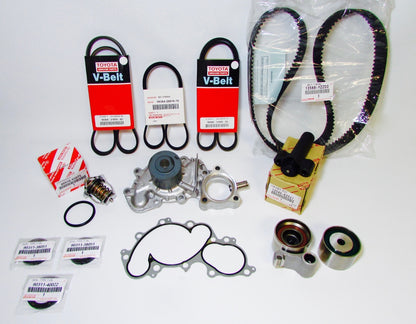 NEW GENUINE TOYOTA OEM 3.4 LITER 5VZFE V6 COMPLETE 19pcs TIMING BELT & PUMP KIT