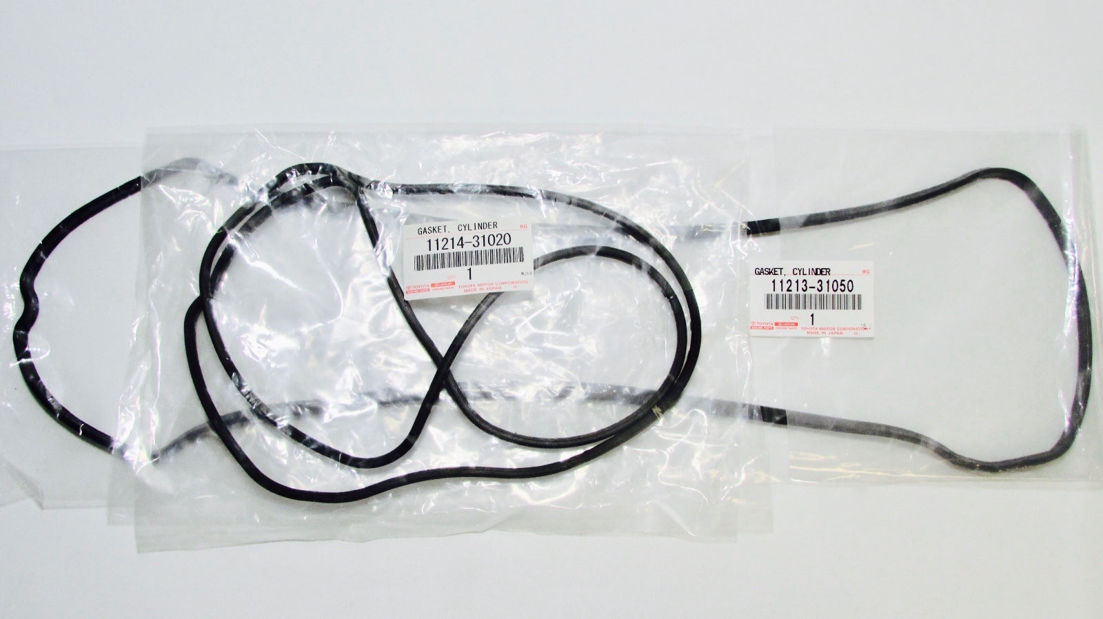 NEW GENUINE TOYOTA 11213-0P010 & 11214-31020 VALVE COVER GASKET&SPARK PLUG SEALS