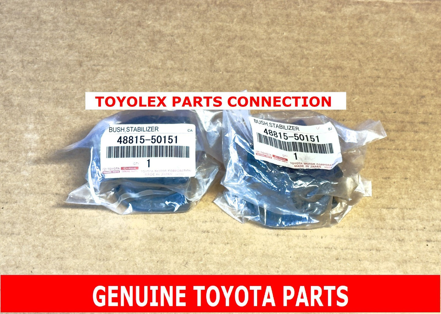 NEW GENUINE TOYOTA 48815-50151 FRONT STABILIZER BUSHINGS RH & LH LEXUS LS400