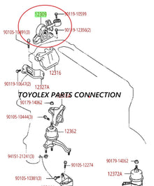 NEW GENUINE OEM TOYOTA CAMRY 2.4 CYL RH SIDE ENGINE DAMPER MOUNT 12309-28161