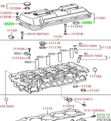 GENUINE TOYOTA 2 & 3RZFE TACOMA VALVE COVER GASKET KIT 11213-75030 & 11193-15010