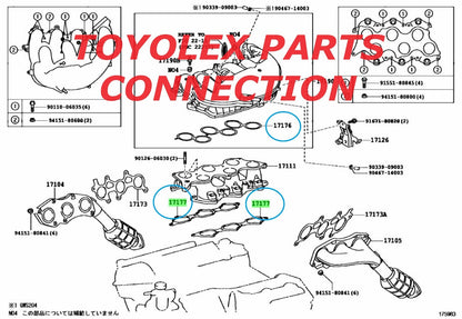 NEW GENUINE LEXUS-TOYOTA PCV VALVE IS250/350 12204-31040 & GASKETS