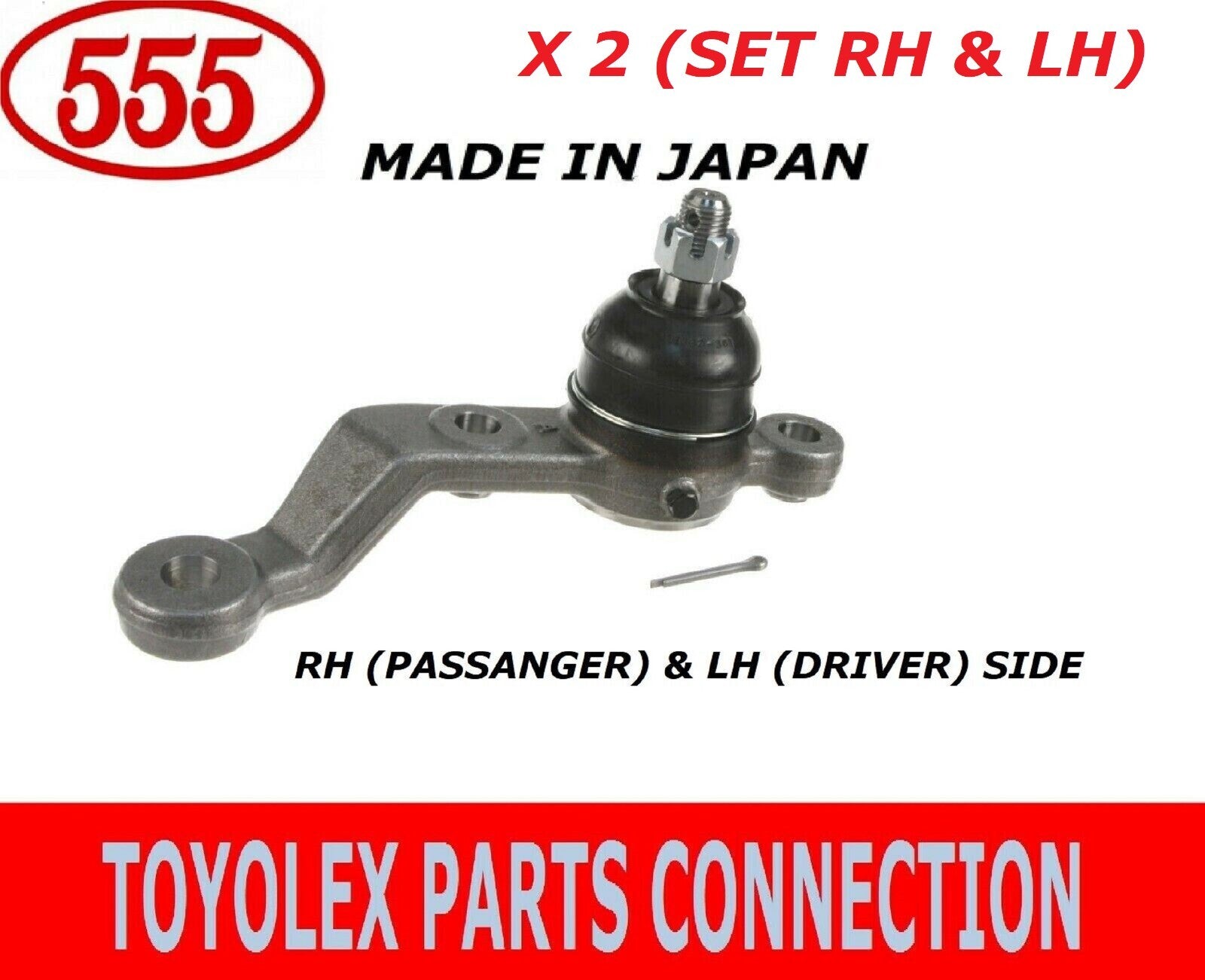 NEW LEXUS GS300 GS400 GS430 SC430 MADE IN JAPAN LOWER BALL JOINT SET ASSY by 555