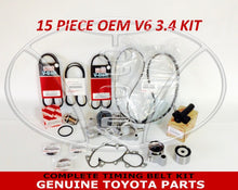 GENUINE TOYOTA 3.4 LITER 5VZFE V6 COMPLETE 17pcs TIMING BELT & PUMP KIT -HOSES
