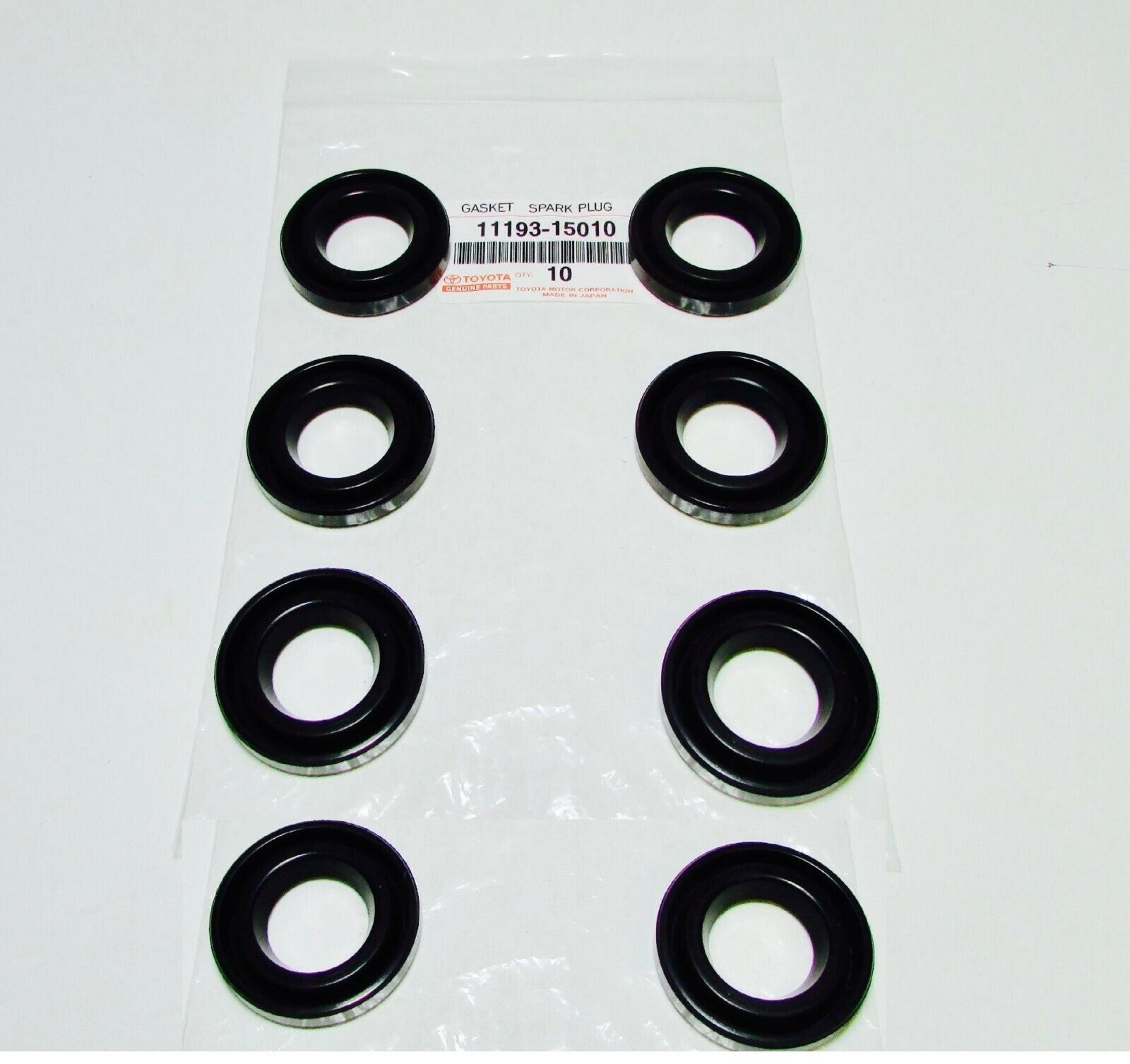 NEW GENUINE LEXUS FACTORY SPARK PLUG TUBE SEAL SET (8) SC400 LS400 90 thru 97