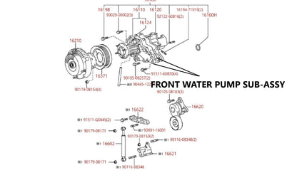 NEW FACTORY AISIN OEM TOYOTA SUPRA  WATER PUMP  93-98 2JZ-GTE ENG ARISTO