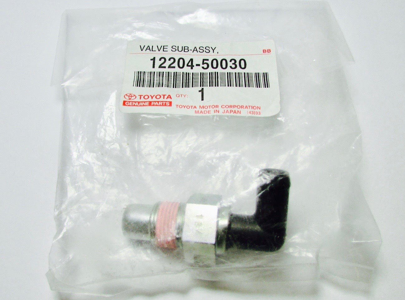 NEW GENUINE LEXUS /TOYOTA 12204-50030 PCV VALVE FOR V8 4.3 & 4.7 ENGINES