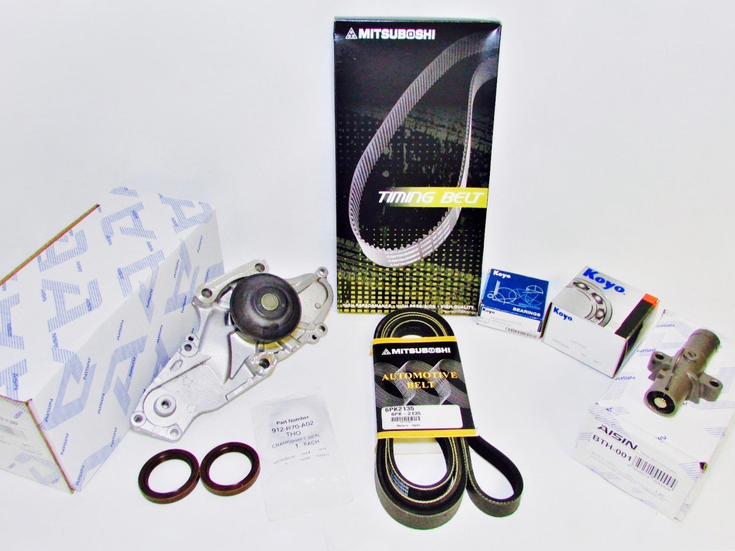 NEW HONDA ACURA OEM AISIN 10 PIECE TIMING BELT KIT ACCORD ODYSSEY PILOT MDX RL
