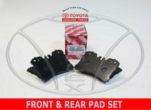 NEW GENUINE LEXUS LS460 2007-2017 OEM FACTORY FRONT BRAKE & REAR PAD SET