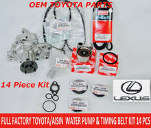 NEW LEXUS GS300 IS300 98 - 05 FULL FACTORY TOYOTA 14 Pcs TIMING BELT KIT W PUMP