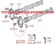 TOYOTA 2.5 2ARFE- 1ARFE FACTORY LH SIDE CAM VVTI PULLEY 13070-36030 (0V070) 4CYL