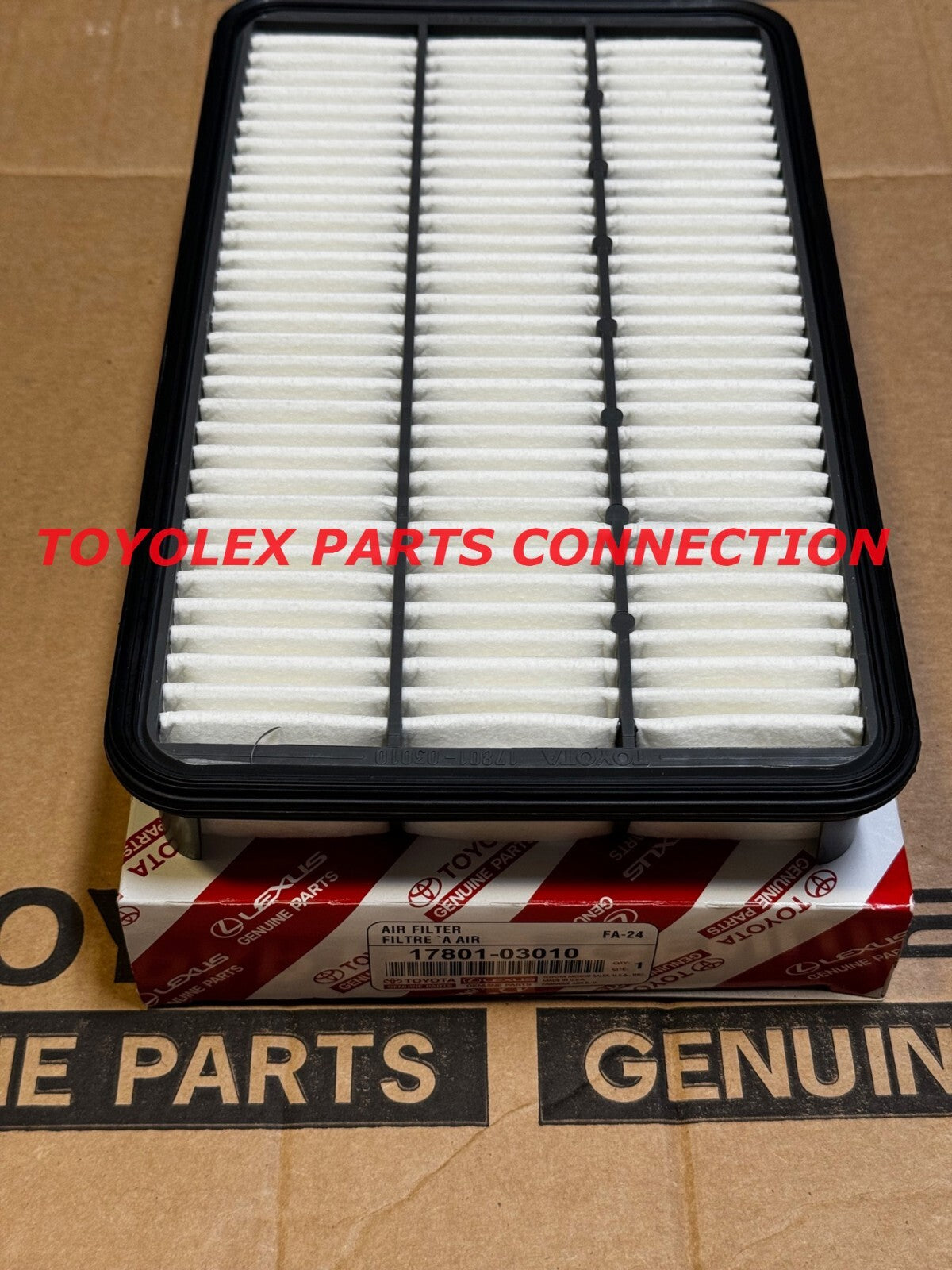 NEW GENUINE TOYOTA CAMRY & LEXUS ES300 RX300 ENGINE AIR FILTER 17801-03010