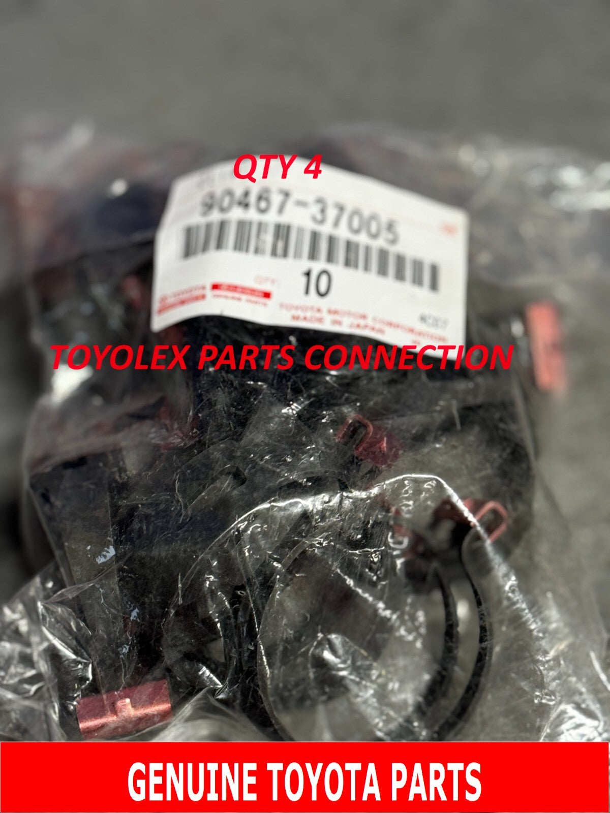 NEW TOYOTA UPPER 16571-62070 & LOWER 16572-07030 RADIATOR HOSE & CLAMP SET