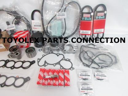 NEW ALL OEM TOYOTA  3.4 LITER 5VZFE V6 COMPLETE 57 pcs TIMING BELT & PUMP KIT