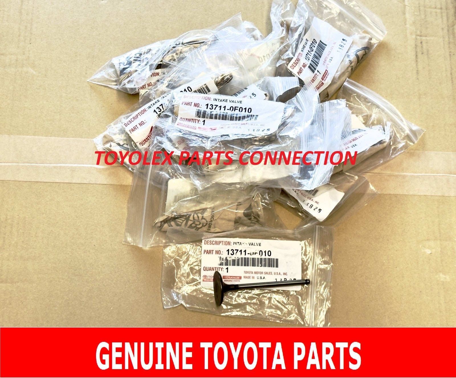 NEW GENUINE TOYOTA/LEXUS FACTORY ENGINE INTAKE VALVE KIT 13711-0F010 QTY 16