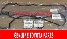 NEW GENUINE TOYOTA VALVE COVER GASKETS, WASHER & SPARK PLUG SEAL SET QTY 28