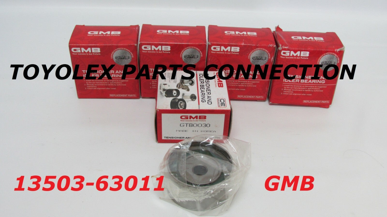 NEW TOYOTA CAMRY RAV4 2.0 & 2.2L GMB TIMING BELT IDLER 13503-63011 QTY 5