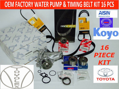 NEW TOYOTA CAMRY RAV4 2.0 & 2.2L COMPLETE OEM TIMING BELT WATER PUMP KIT 18 PCS