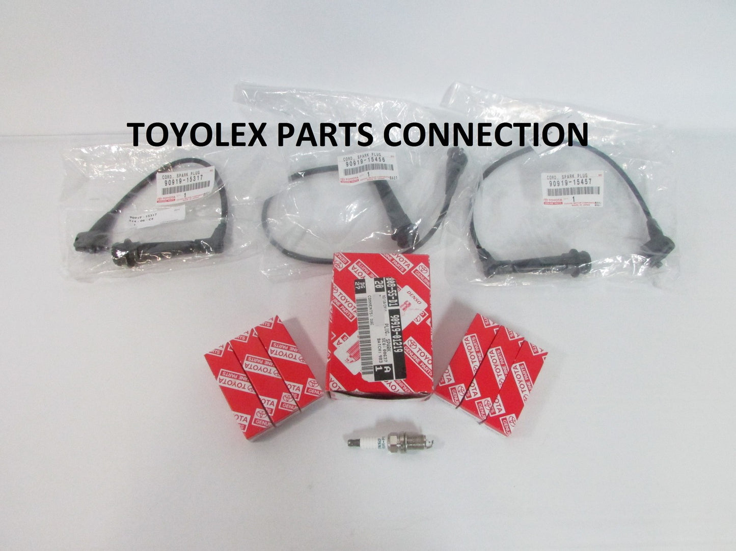 NEW GENUINE LEXUS GS300 FACTORY OEM SPARK PLUGS (6)  WITH WIRE SET (3)1998-2000