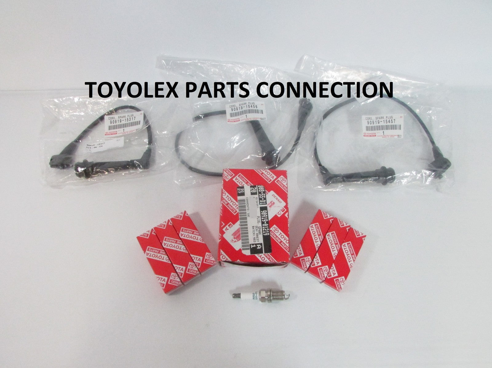 NEW GENUINE LEXUS GS300 FACTORY OEM SPARK PLUGS (6)  WITH WIRE SET (3)1998-2000
