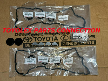 NEW OEM TOYOTA VALVE COVER WASHERS GASKETS SPARK PLUG TUBE SEALS CAM PLUG & GASK