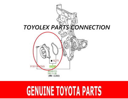 NEW GENUINE TOYOTA OEM TIMING CHAIN KIT & WATER PUMP & THERM 1.8 LITER COROLLA