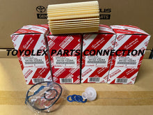 GENUINE TOYOTA LEXUS SET OF 4 OIL FILTERS W/ DRAIN PLUG GASKETS (04152-YZZA4)