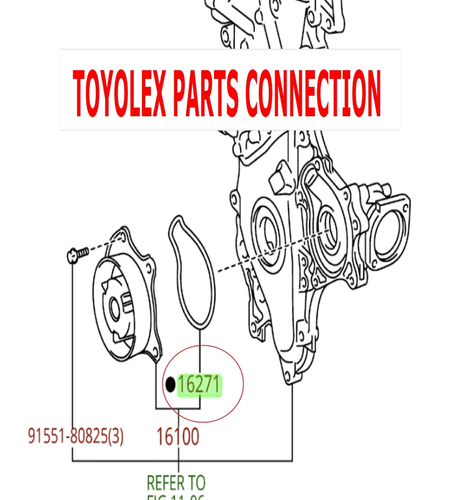 NEW GENUINE TOYOTA OEM TIMING CHAIN KIT & WATER PUMP & THERM 1.8 LITER COROLLA