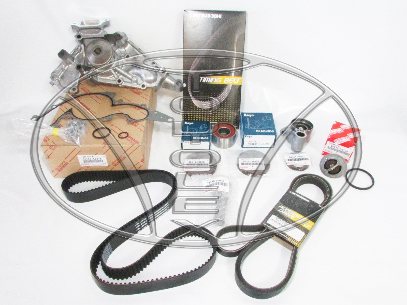 NEW TOYOTA / LEXUS 21 PIECE COMPLETE TIMING BELT KIT W/ GENUINE OEM WATER PUMP