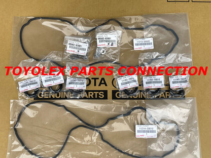 NEW OEM TOYOTA 11213-20020 11214-20010 VALVE COVER GASKET SEALS GROMMETS 26 PCS