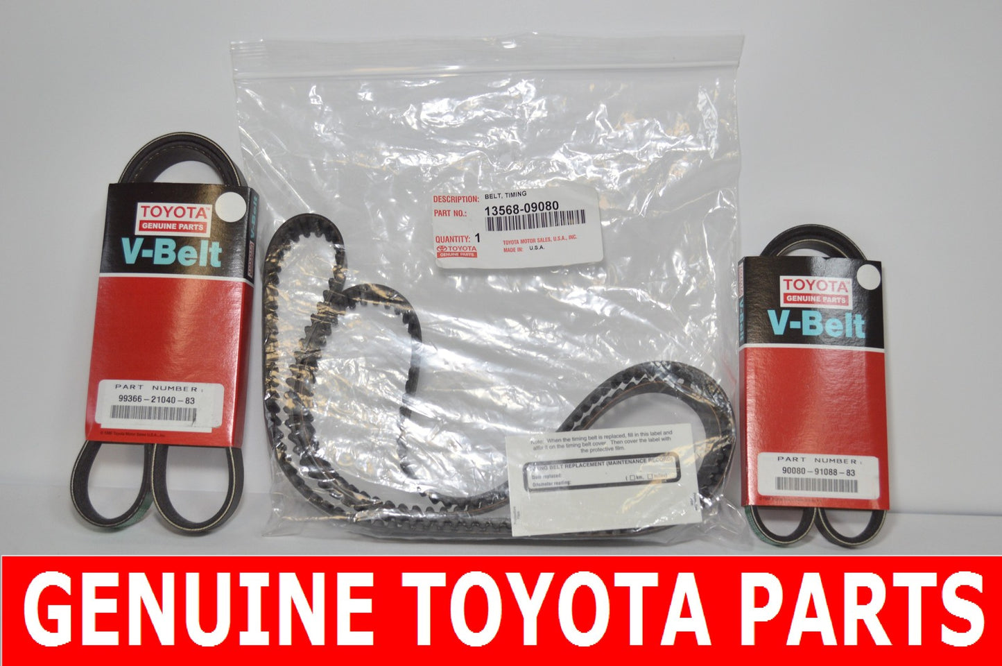 TOYOTA LEXUS V6 FULL FACTORY 100% GENUINE TIMING BELT AND DRIVE BELT SET