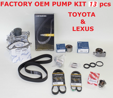 NEW TOYOTA / LEXUS COMPLETE OEM TIMING BELT KIT 1MZFE & 3MZFE ENGINES 13 PCS