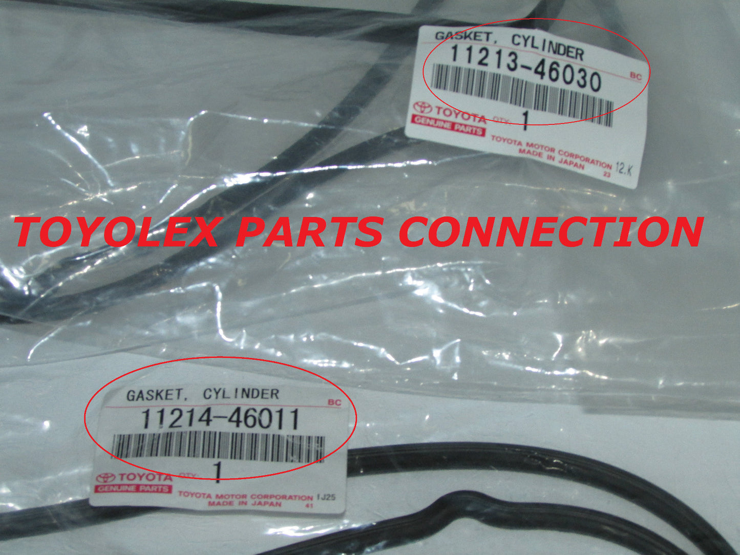 NEW GENUINE LEXUS OEM VALVE COVER GASKET SET RH & LH 11213-46030 11214-46011 2JZ