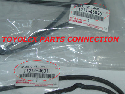 NEW GENUINE LEXUS OEM VALVE COVER GASKET SET RH & LH 11213-46030 11214-46011 2JZ