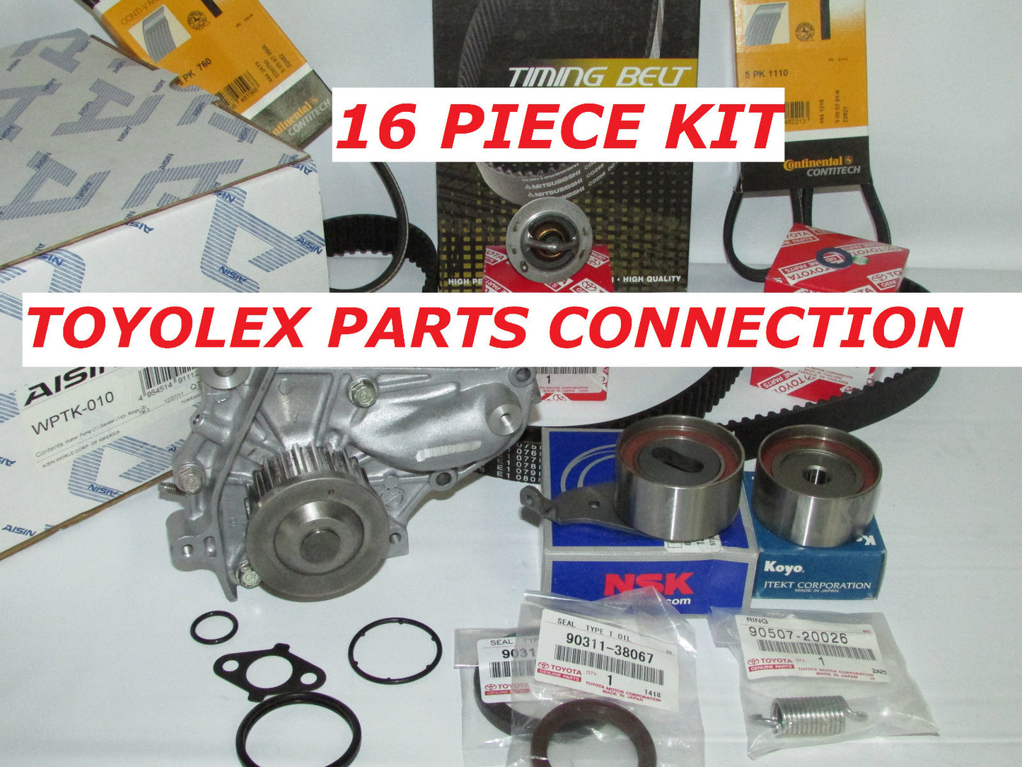 NEW TOYOTA CAMRY RAV4 2.0 & 2.2L COMPLETE OEM TIMING BELT WATER PUMP KIT 18 PCS