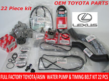 NEW LEXUS GS300 1998 TO 2000 FULL FACTORY TOYOTA 22 Pcs TIMING BELT KIT W PUMP