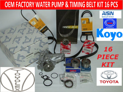 NEW TOYOTA CAMRY RAV4 2.0 & 2.2L COMPLETE OEM TIMING BELT WATER PUMP KIT 18 PCS
