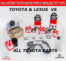 NUEVO KIT DE CORREA DE DISTRIBUCIÓN ORIGINAL TOYOTA OEM CON JUNTAS DE TAPA DE VÁLVULAS 1MZFE 3MZFE