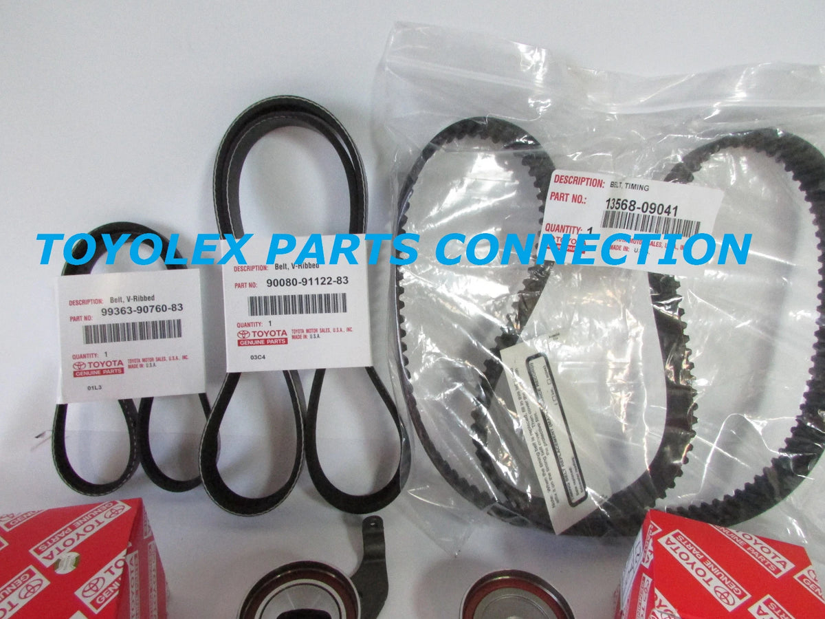KIT COMPLETO DE SINCRONIZACIÓN DE BOMBA DE AGUA OEM TOYOTA 2.0 2.2 CAMRY RAV4 18 PIEZAS